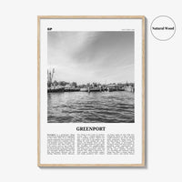 Greenport Print Black and White, Greenport Wall Art, Greenport Poster, Greenport Photo, Greenport Wall Décor, Greenport Map, New York, USA
