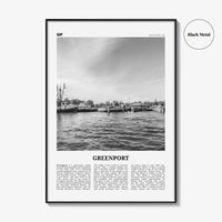 Greenport Print Black and White, Greenport Wall Art, Greenport Poster, Greenport Photo, Greenport Wall Décor, Greenport Map, New York, USA
