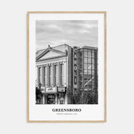Greensboro Portrait B&W No 1 Poster