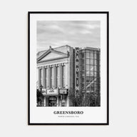 Greensboro Portrait B&W No 1 Poster