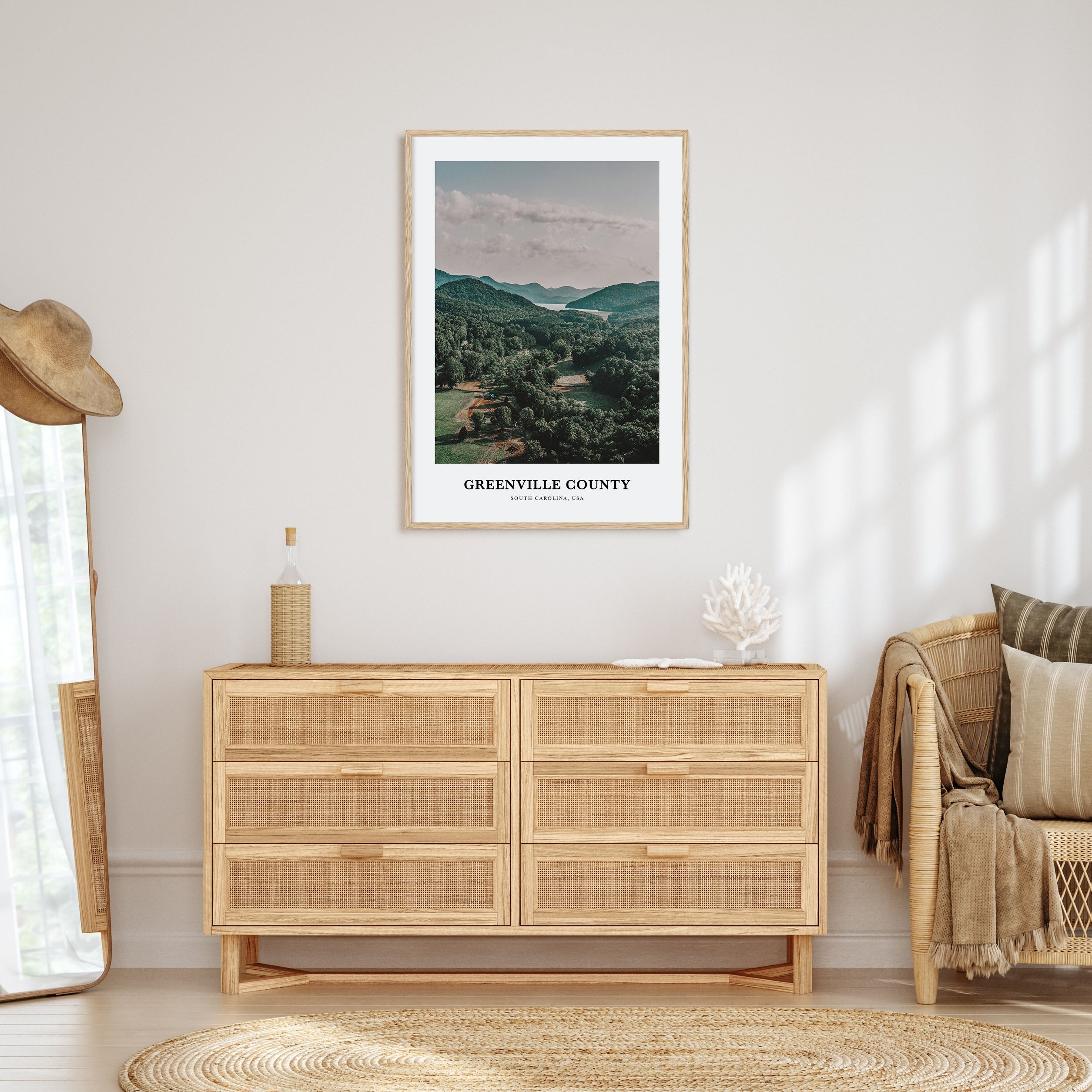 Greenville County Portrait Color Poster