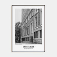 Greenville Portrait B&W No 1 Poster