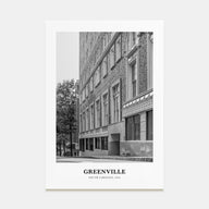 Greenville Portrait B&W No 1 Poster