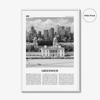 Greenwich Print Black and White London, Greenwich Wall Art, Greenwich Poster, Greenwich Photo, Greenwich Wall Décor, Greenwich Map, England