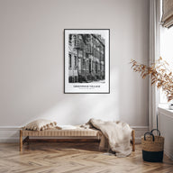 Greenwich Village Portrait B&W Poster