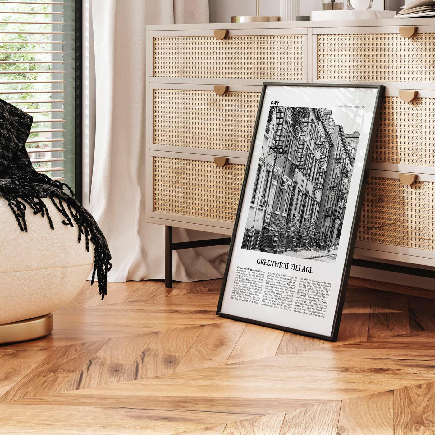 Greenwich Village Print Black and White, Greenwich Village Wall Art, Greenwich Village Poster, Greenwich Village Photo, Manhattan, New York