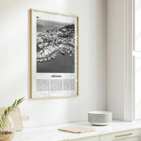 Grenada Print Black and White, Grenada Wall Art, Grenada Poster, Grenada Photo, Grenada Decor, Gwenad, West Indies, Saint Vincent, Caribbean