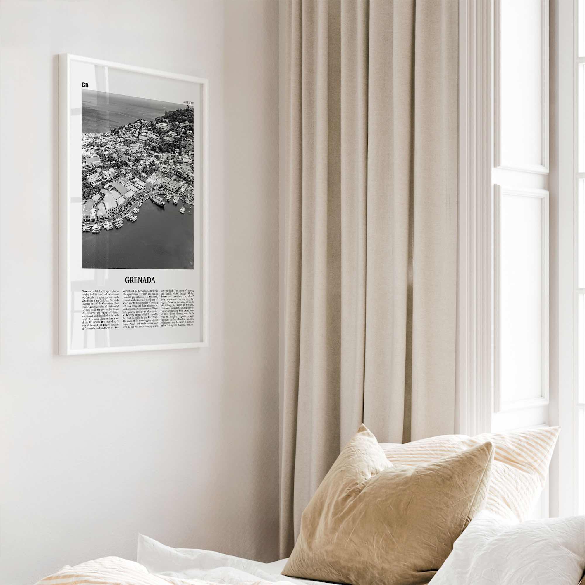 Grenada Print Black and White, Grenada Wall Art, Grenada Poster, Grenada Photo, Grenada Decor, Gwenad, West Indies, Saint Vincent, Caribbean