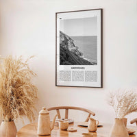 Greystones Print Black and White, Greystones Wall Art, Greystones Poster, Greystones Photo, Greystones Wall Décor, Greystones Map, Ireland