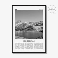 Grindelwald Print Black and White, Grindelwald Wall Art, Grindelwald Poster, Grindelwald Photo Grindelwald Décor Grindelwald Map Switzerland