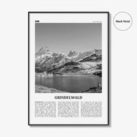 Grindelwald Print Black and White, Grindelwald Wall Art, Grindelwald Poster, Grindelwald Photo Grindelwald Décor Grindelwald Map Switzerland