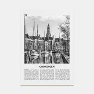 Groningen Travel B&W Poster