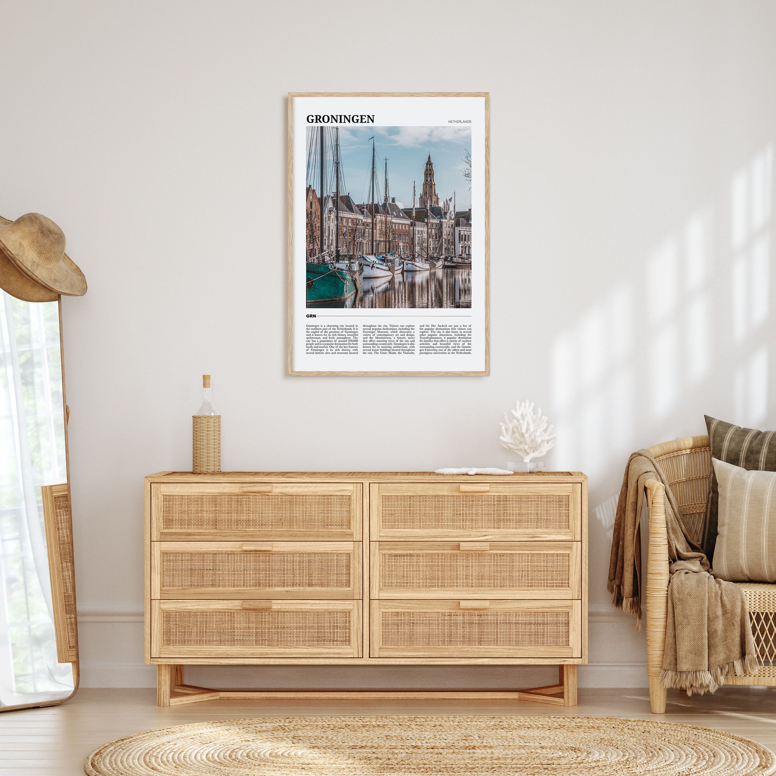 Groningen Travel Color Poster