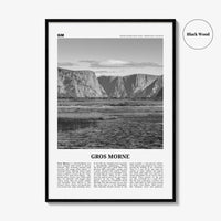 Gros Morne Print Black and White, Gros Morne Wall Art, Gros Morne Poster, Gros Morne Photo, Gros Morne Wall Décor, Gros Morne Map, Canada