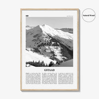 Gstaad Print Black and White, Gstaad Wall Art, Gstaad Poster, Gstaad Photo, Gstaad Wall Décor, Gstaad Map, Switzerland