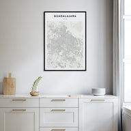 Guadalajara Map Portrait Poster