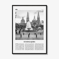 Guadalajara Print Black and White No 1, Guadalajara Wall Art, Guadalajara Poster, Guadalajara Photo, Mexico, México, Jalisco, America