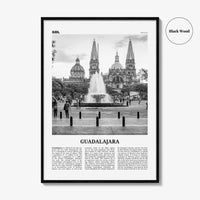 Guadalajara Print Black and White No 1, Guadalajara Wall Art, Guadalajara Poster, Guadalajara Photo, Mexico, México, Jalisco, America