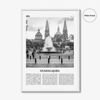 Guadalajara Print Black and White No 1, Guadalajara Wall Art, Guadalajara Poster, Guadalajara Photo, Mexico, México, Jalisco, America