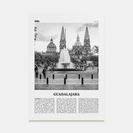 Guadalajara Travel B&W No 1 Poster