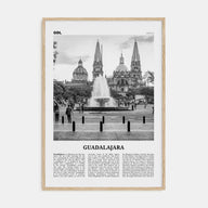 Guadalajara Travel B&W No 1 Poster