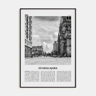 Guadalajara Travel B&W No 2 Poster