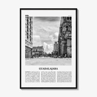 Guadalajara Print Black and White No 2, Guadalajara Wall Art, Guadalajara Poster, Guadalajara Photo, Mexico, México, Jalisco, North America
