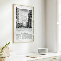 Guadalajara Print Black and White No 2, Guadalajara Wall Art, Guadalajara Poster, Guadalajara Photo, Mexico, México, Jalisco, North America