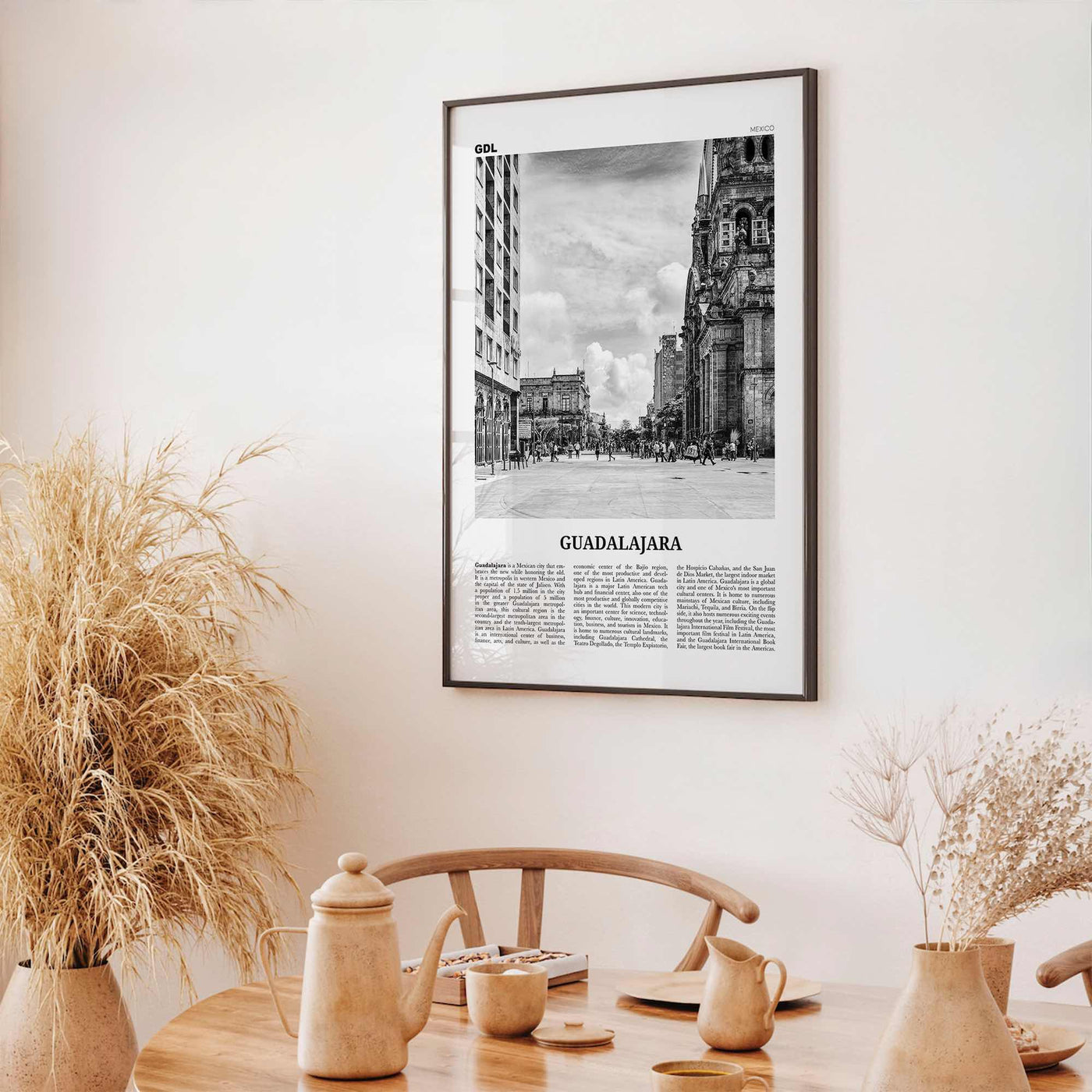 Guadalajara Print Black and White No 2, Guadalajara Wall Art, Guadalajara Poster, Guadalajara Photo, Mexico, México, Jalisco, North America