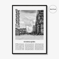 Guadalajara Print Black and White No 2, Guadalajara Wall Art, Guadalajara Poster, Guadalajara Photo, Mexico, México, Jalisco, North America