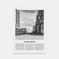 Guadalajara Travel B&W No 2 Poster