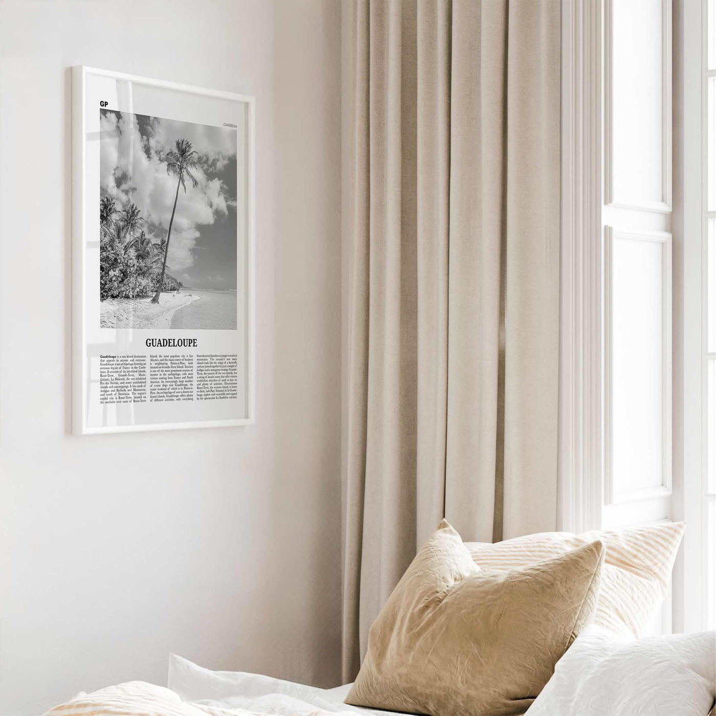 Guadeloupe Print Black and White, Guadeloupe Wall Art, Guadeloupe Poster, Guadeloupe Photo, Guadeloupe Wall Decor, Gwadloup, Caribbean