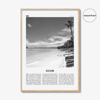 Guam Print Black and White, Guam Wall Art, Guam Poster, Guam Photo, Guam Wall Decor, Country Art Print, Guåhån, Dededo, Hagåtña, Oceania