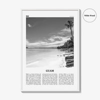 Guam Print Black and White, Guam Wall Art, Guam Poster, Guam Photo, Guam Wall Decor, Country Art Print, Guåhån, Dededo, Hagåtña, Oceania