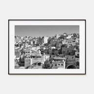Guanajuato City Landscape B&W Poster