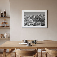 Guanajuato City Landscape B&W Poster
