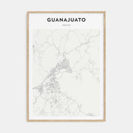 Guanajuato City Map Portrait Poster