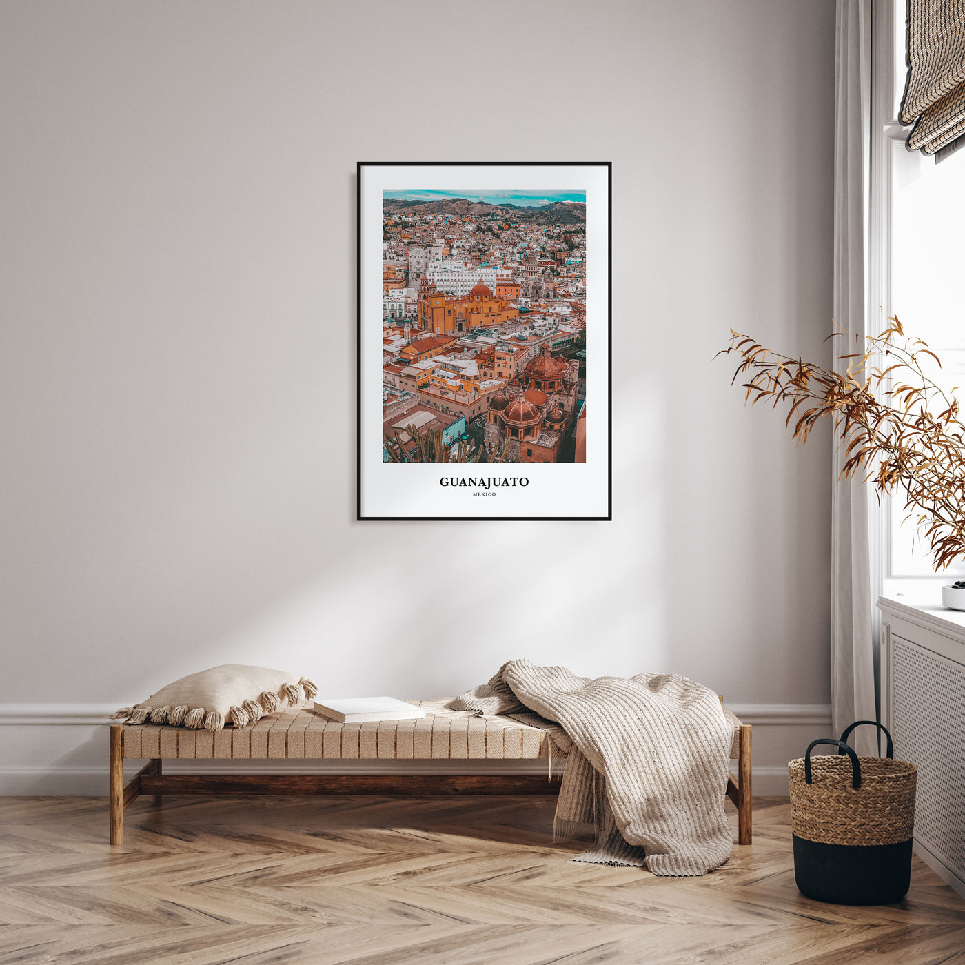 Guanajuato City Portrait Color No 2 Poster