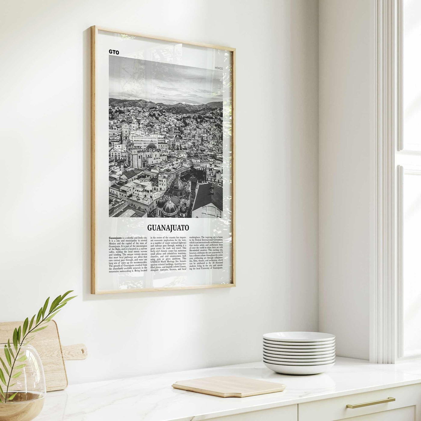 Guanajuato City Print Black and White, Guanajuato Wall Art, Guanajuato Poster, Guanajuato Photo, Guanajuato Wall Decor, Mexico