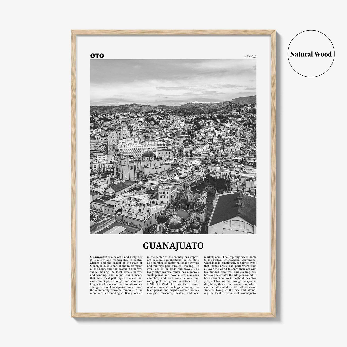 Guanajuato City Print Black and White, Guanajuato Wall Art, Guanajuato Poster, Guanajuato Photo, Guanajuato Wall Decor, Mexico