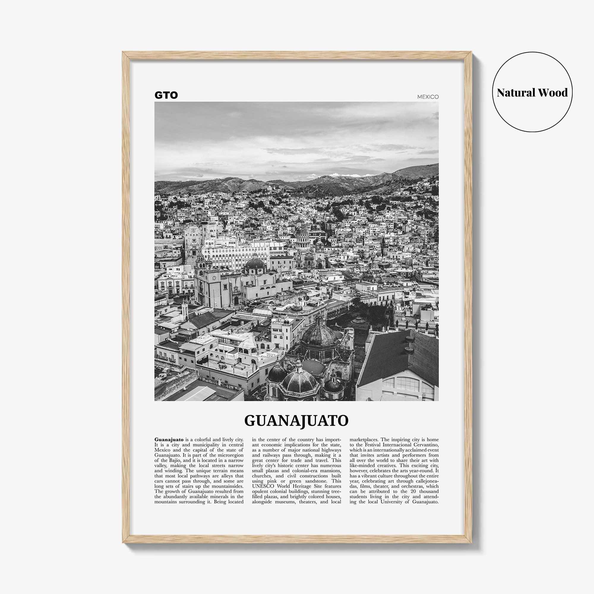 Guanajuato City Print Black and White, Guanajuato Wall Art, Guanajuato Poster, Guanajuato Photo, Guanajuato Wall Decor, Mexico