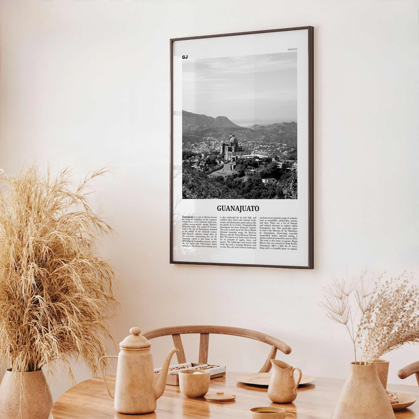 Guanajuato State Print Black and White, Guanajuato Wall Art, Guanajuato Poster, Guanajuato Photo, Guanajuato Wall Décor, Guanajuato Map