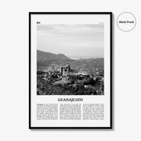 Guanajuato State Print Black and White, Guanajuato Wall Art, Guanajuato Poster, Guanajuato Photo, Guanajuato Wall Décor, Guanajuato Map