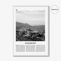 Guanajuato State Print Black and White, Guanajuato Wall Art, Guanajuato Poster, Guanajuato Photo, Guanajuato Wall Décor, Guanajuato Map