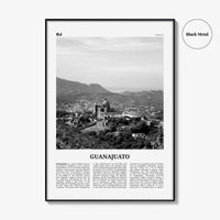 Guanajuato State Print Black and White, Guanajuato Wall Art, Guanajuato Poster, Guanajuato Photo, Guanajuato Wall Décor, Guanajuato Map