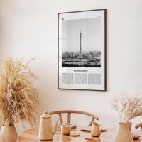 Guangzhou Print Black and White, Guangzhou Wall Art, Guangzhou Poster, Guangzhou Photo, Guangzhou Décor, China, Guangdong, 广州市, Kwangchow