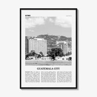 Guatemala City Print Black and White, Guatemala City Wall Art, Guatemala City Poster, Guatemala City Photo, Guatemala City Wall Décor