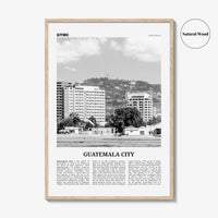 Guatemala City Print Black and White, Guatemala City Wall Art, Guatemala City Poster, Guatemala City Photo, Guatemala City Wall Décor