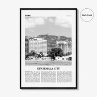 Guatemala City Print Black and White, Guatemala City Wall Art, Guatemala City Poster, Guatemala City Photo, Guatemala City Wall Décor