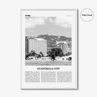 Guatemala City Print Black and White, Guatemala City Wall Art, Guatemala City Poster, Guatemala City Photo, Guatemala City Wall Décor